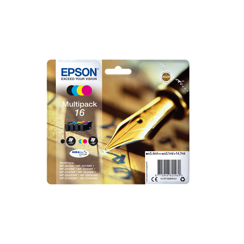 Epson 16 Multipack 4 cartouches Originales