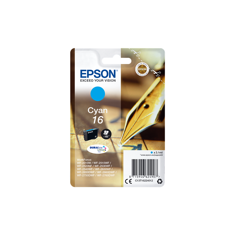 Epson 16 Cartouche Cyan Originale