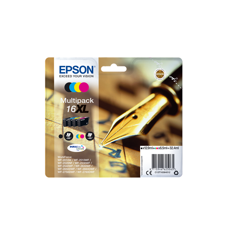 Epson 16XL Multipack 4 cartouches Originales
