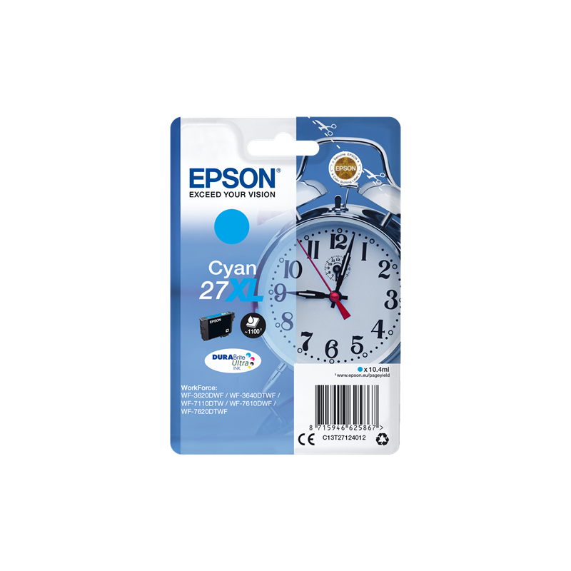 Epson 27XL Cartouche Cyan Originale