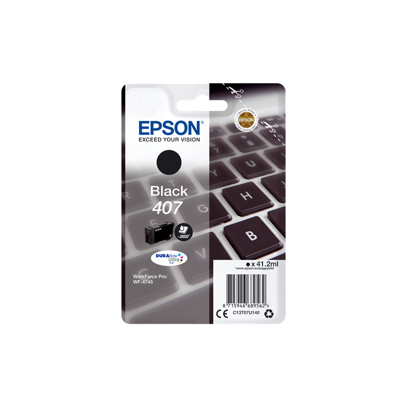 Epson 407 Cartouche Noir Originale
