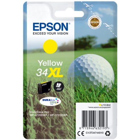 Epson 34 Cartouche Jaune Originale 