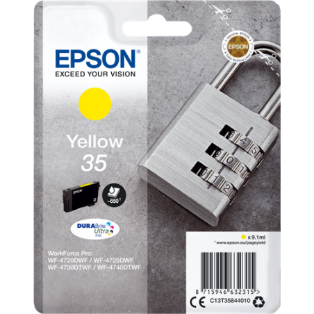 Epson 35 Cartouche Jaune Originale 