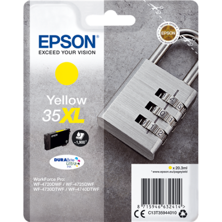 Epson 35XL Cartouche Jaune Originale 