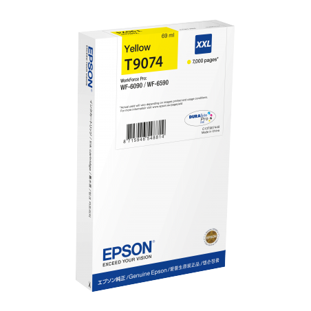 Epson T9074 Cartouche Jaune Originale 