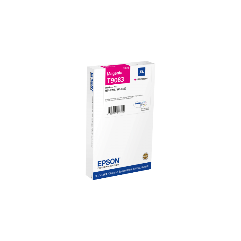 Epson T9083 Cartouche Magenta Originale Epson T9083 Cartouche Magenta Originale