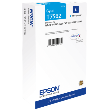 Epson T7562 Cartouche Cyan Originale 