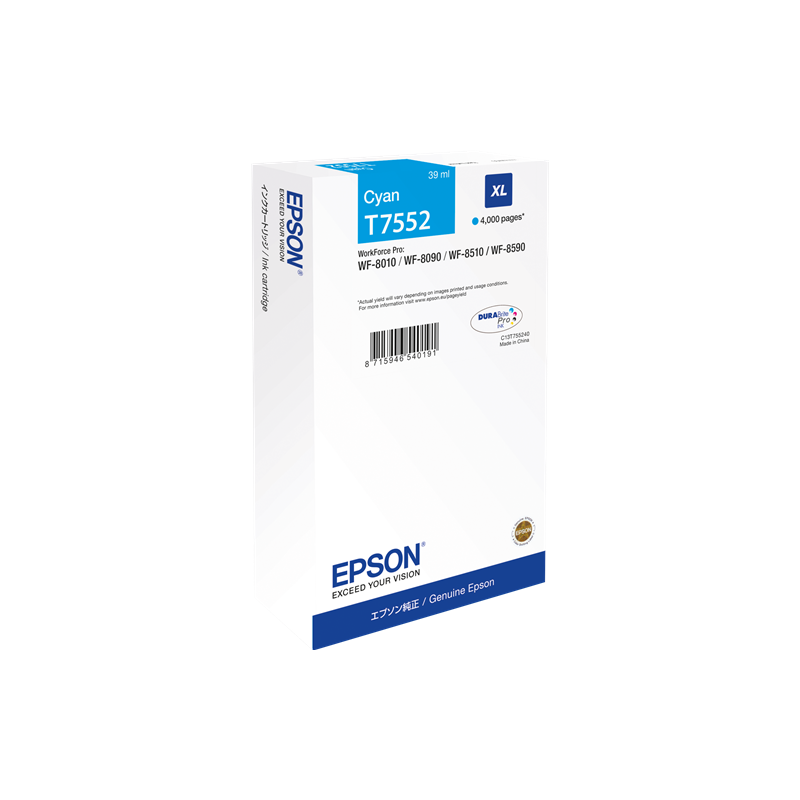 Epson T7552 Cartouche Cyan Originale