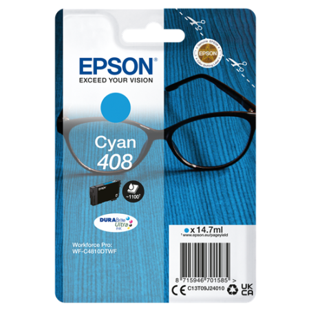 Epson 408 Cartouche Cyan Originale 