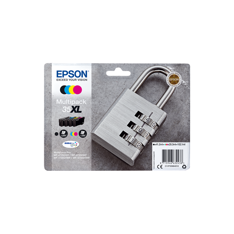 Epson 35XL Multipack 4 Cartouches Originales