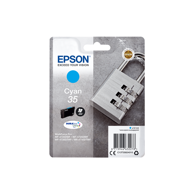 Epson 35 Cartouche Cyan Originale