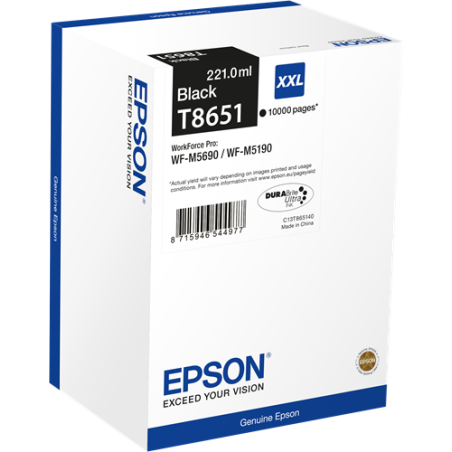 Epson T8651 Cartouche Noir Originale 
