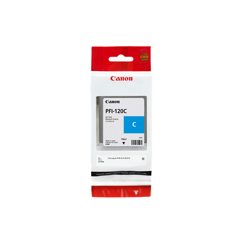 Canon PFI-120c Cartouche Cyan Originale Canon PFI-120c Cartouche Cyan Originale