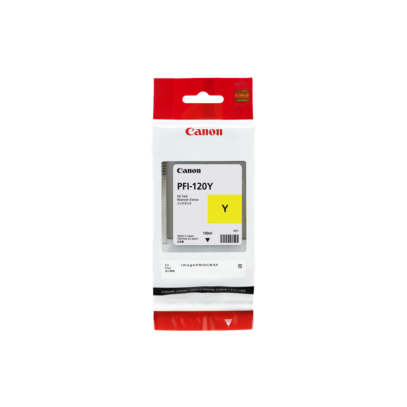 Canon PFI-120y Cartouche Jaune Originale Canon PFI-120y Cartouche Jaune Originale