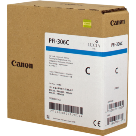 Canon PFI-306c Cartouche Cyan Originale 