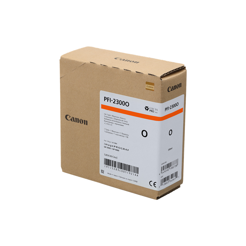Canon PFI-2300o Cartouche Orange Originale Canon PFI-2300o Cartouche Orange Originale