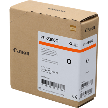 Canon PFI-2300o Cartouche Orange Originale 