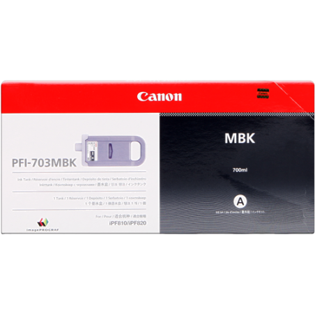 Canon PFI-703mbk Cartouche Noir Originale 