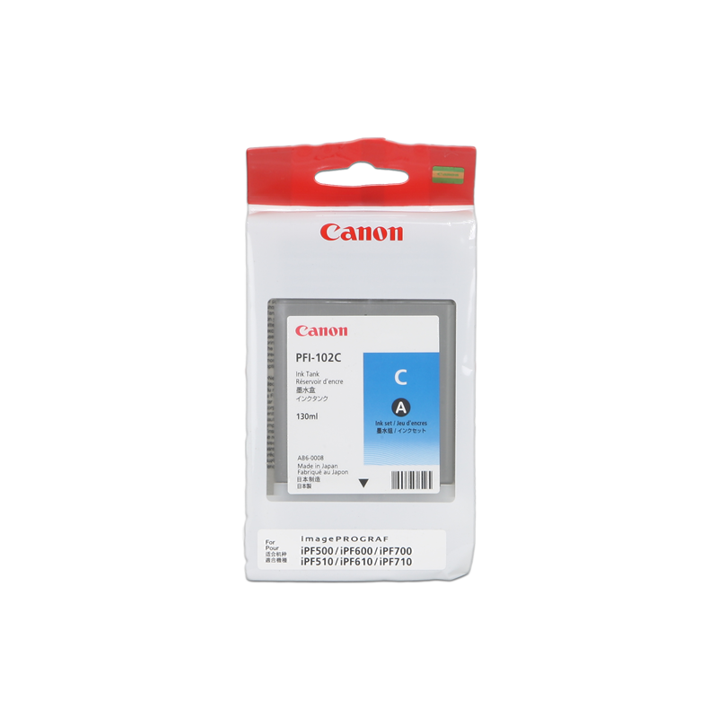 Canon PFI-102c Cartouche Cyan Originale Canon PFI-102c Cartouche Cyan Originale