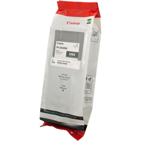 Canon PFI-206mbk Cartouche Noir mat Originale 