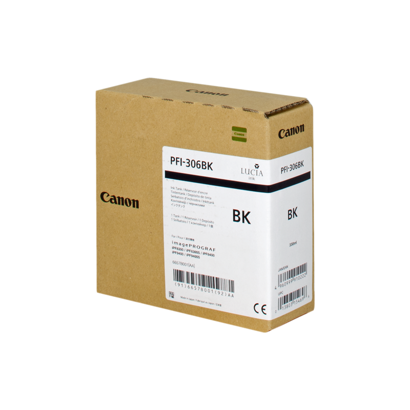 Canon PFI-306bk Cartouche Noir Originale