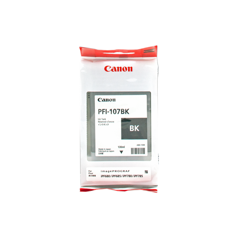 Canon PFI-107bk Cartouche Noir Originale