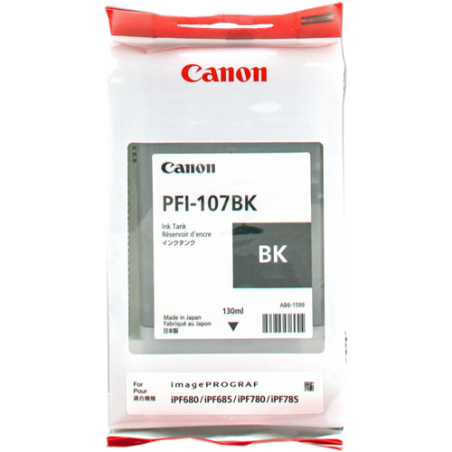 Canon PFI-107bk Cartouche Noir Originale 