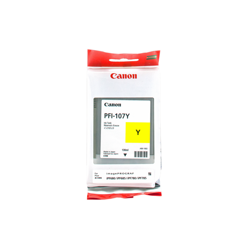 Canon PFI-107y Cartouche Jaune Originale Canon PFI-107y Cartouche Jaune Originale