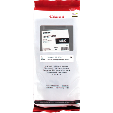 Canon PFI-207mbk Cartouche Noir Originale 