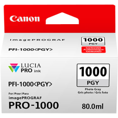 Canon PFI-1000pgy Cartouche Gris Originale 
