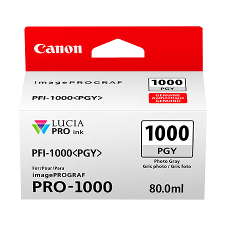 Canon PFI-1000pgy Cartouche Gris Originale 