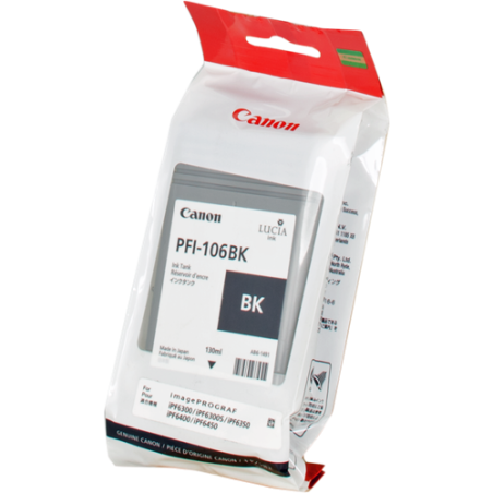 Canon PFI-106bk Cartouche Noir Originale 