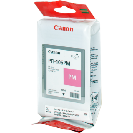 Canon PFI-106pm Cartouche Magenta Originale 