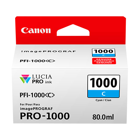 Canon PFI-1000c Cartouche Cyan Originale 