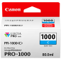 Canon PFI-1000c Cartouche Cyan Originale Canon PFI-1000c Cartouche Cyan Originale