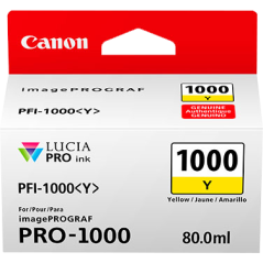 Canon PFI-1000y Cartouche Jaune Originale 
