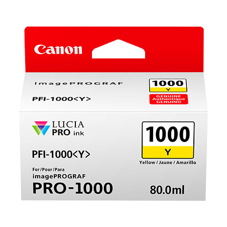 Canon PFI-1000y Cartouche Jaune Originale 