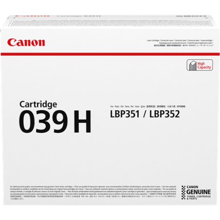 Canon 039h Toner Noir Original 