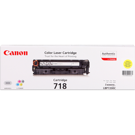 Canon 718 Toner Jaune Original 