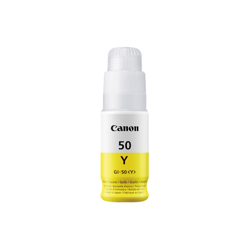 Canon GI-50y Cartouche Jaune Originale Canon GI-50y Cartouche Jaune Originale