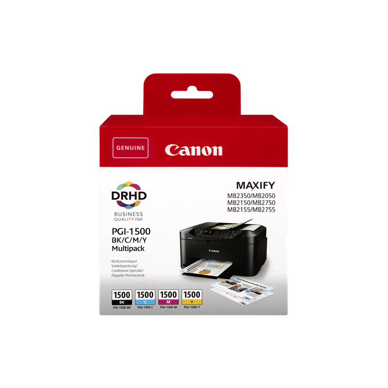 Canon PGI-1500 Multipack 4 Cartouches Originales