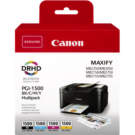 Canon PGI-1500 Multipack 4 Couleurs Original 