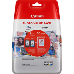 Canon 545XL / 546XL Photo Value Pack 4 Couleurs Original 