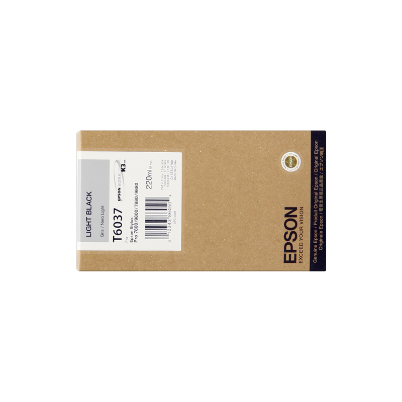 Epson T6037 Cartouche Gris Originale