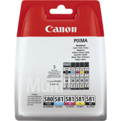 Canon PGI-580 + CLI-581 Multipack 5 Couleurs Original 