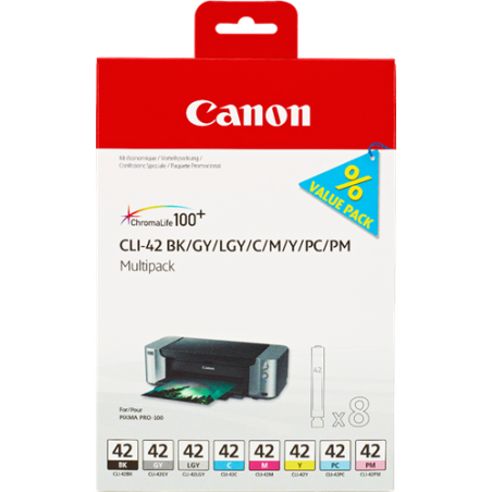 Canon CLI-42 Multipack 8 Couleurs Original 