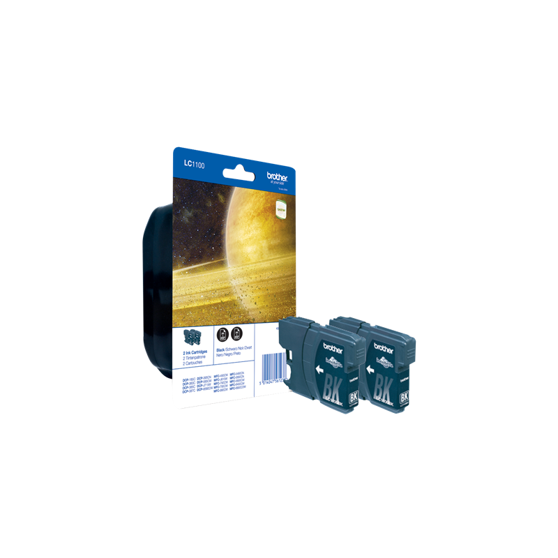 Brother LC1100BK Multipack 2 Noires Originales