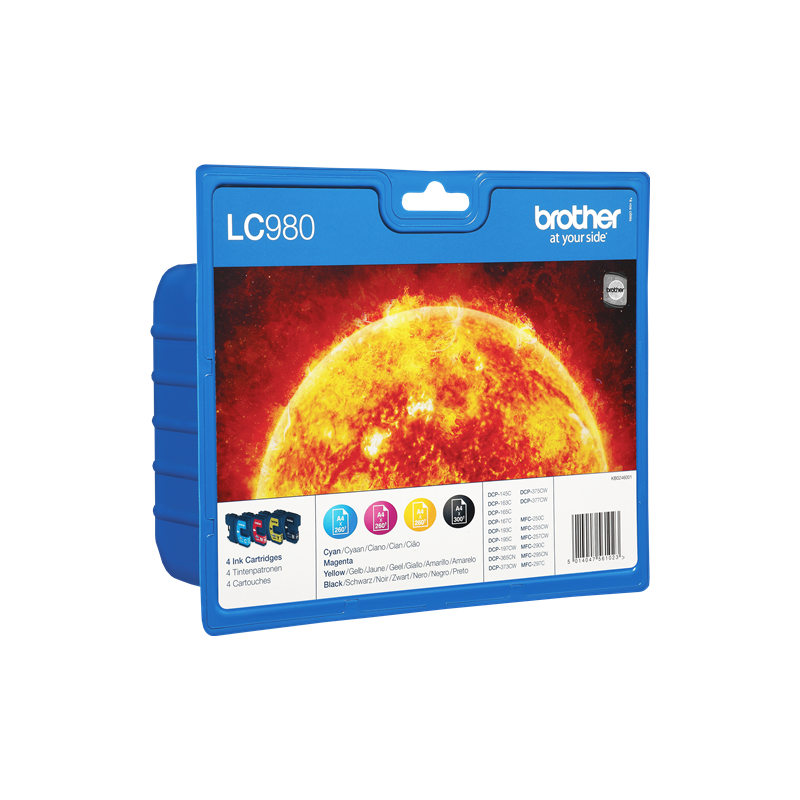 Brother LC980 Multipack 4 Cartouches Originales