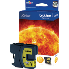 Brother LC980Y Cartouche Jaune Originale 