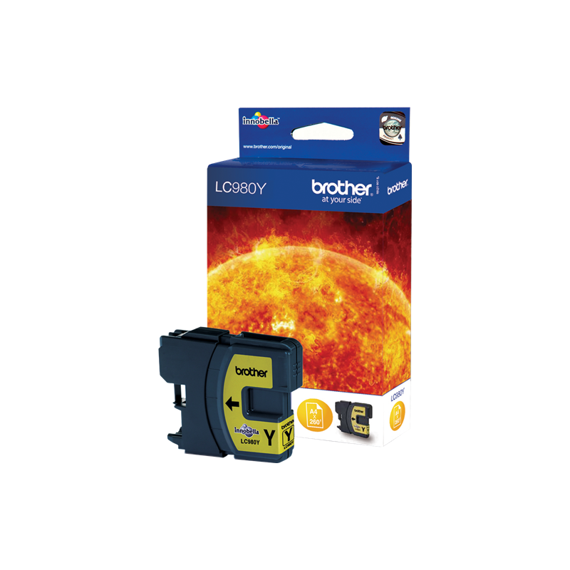 Brother LC980Y Cartouche Jaune Originale Brother LC980Y Cartouche Jaune Originale